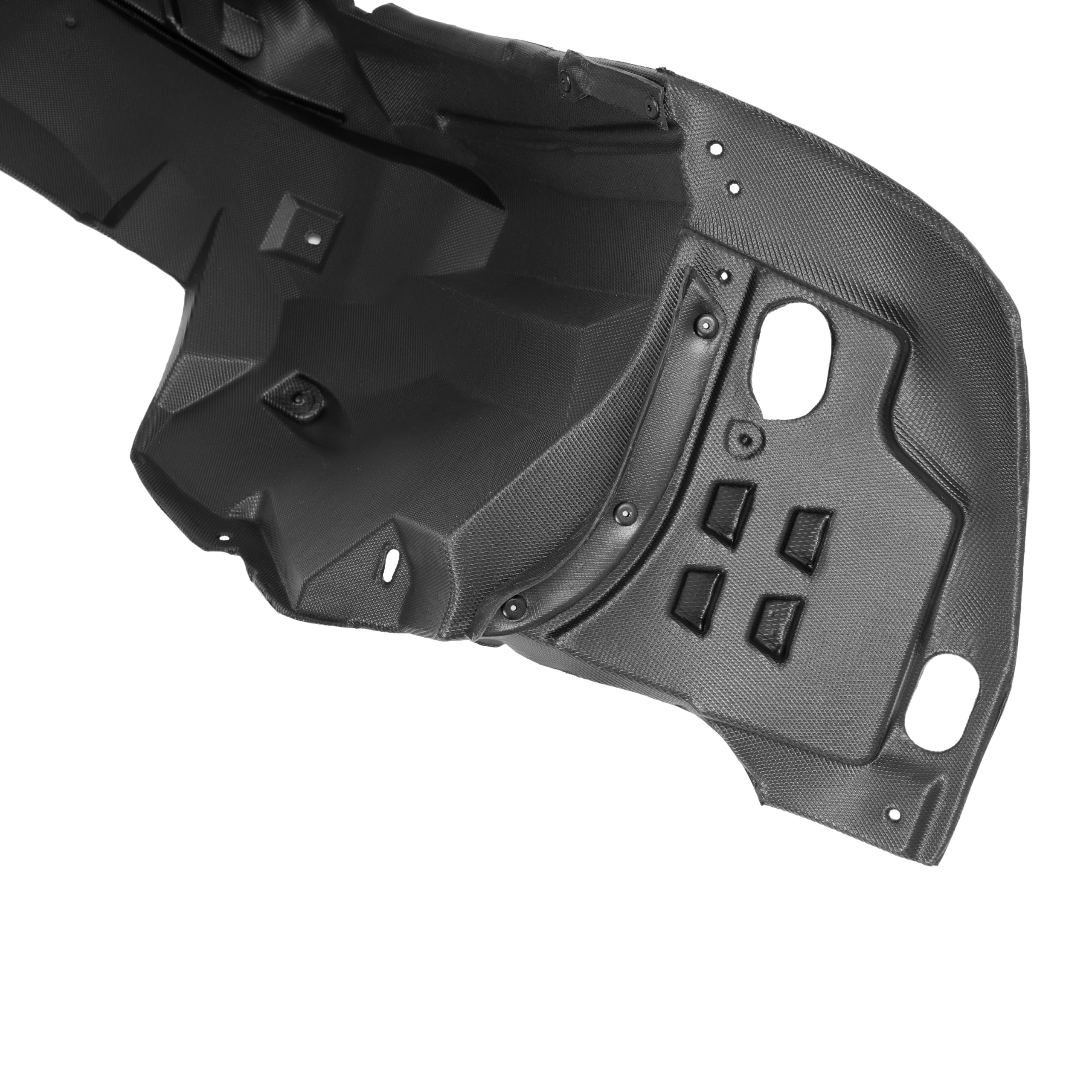ALMULOO underbody view demonstrating coverage that prevents corrosion