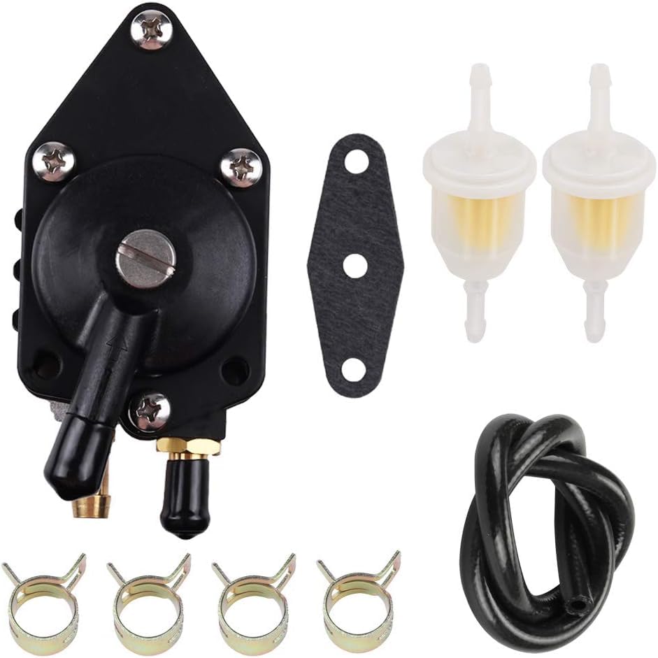 AloneGoer pump installed on Johnson Evinrude engine for reliable starting