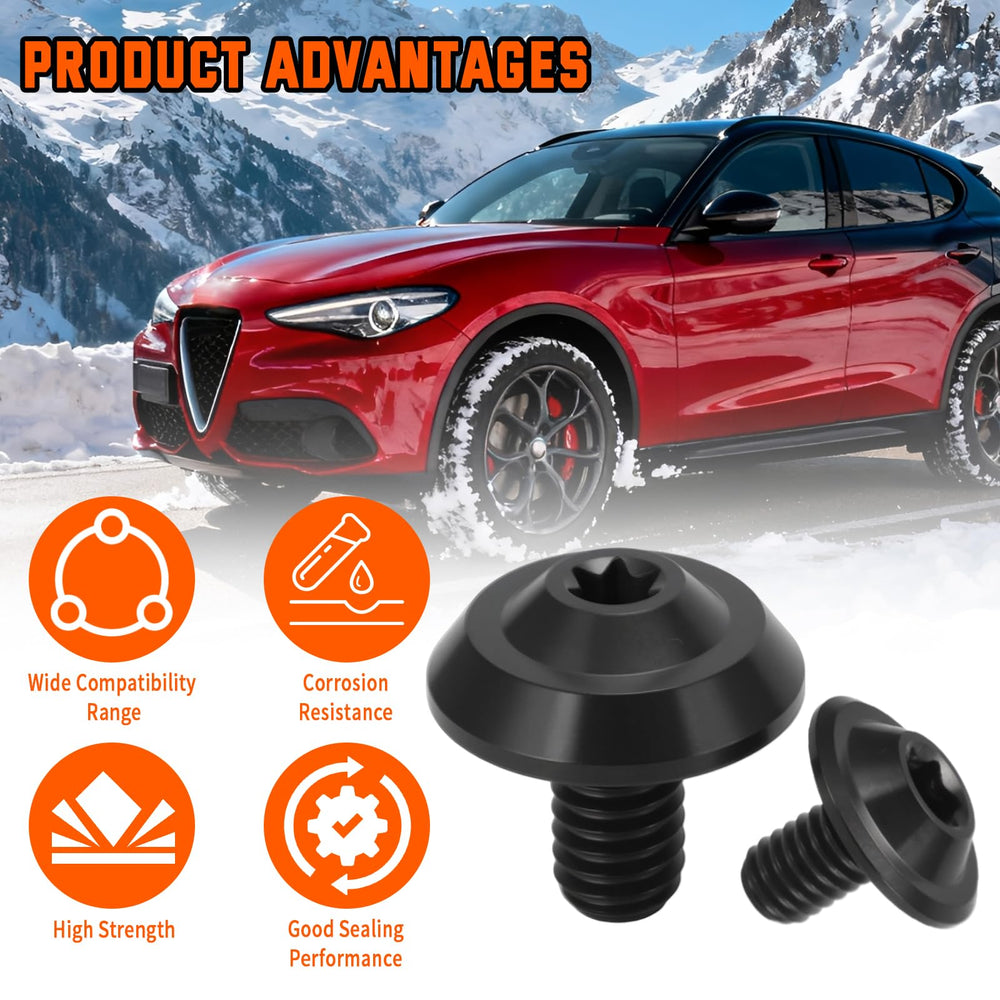 Alpha Rider screw installed on Alfa Romeo Giulia bleeder port, smoother removals