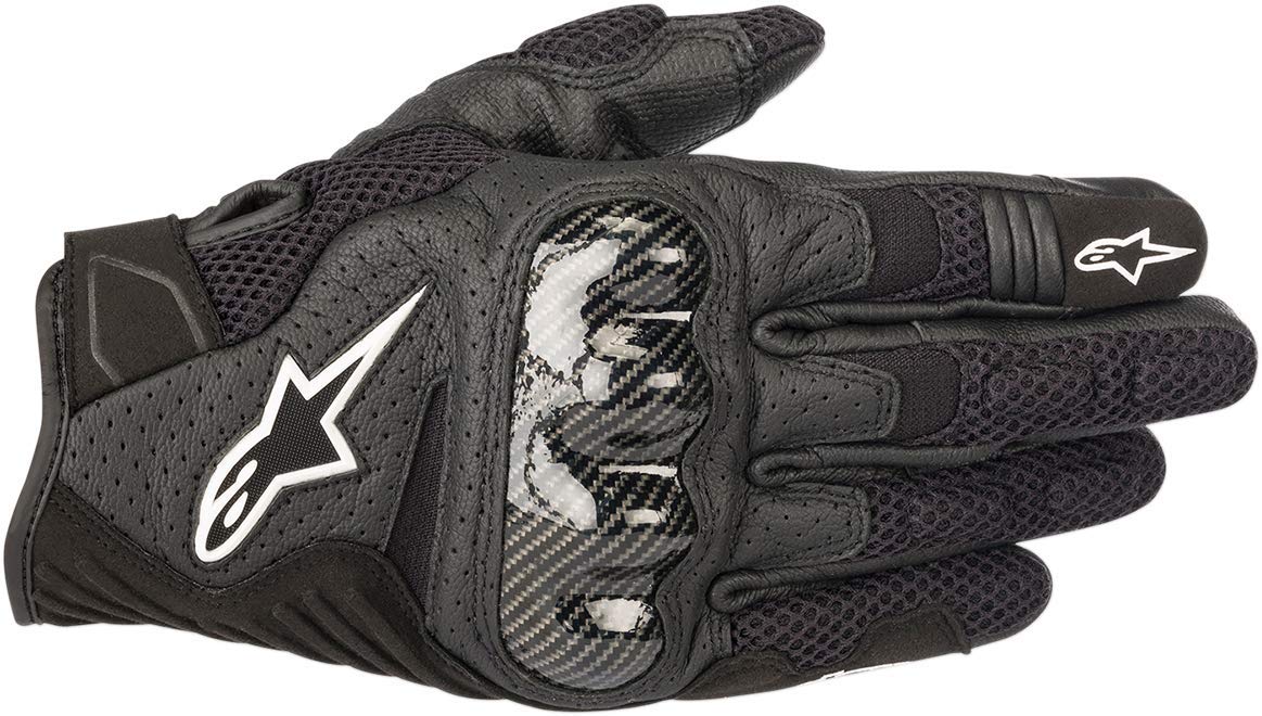 Alpinestars SMX-1 Air V2 front view showing mesh and leather, keeps hands cool