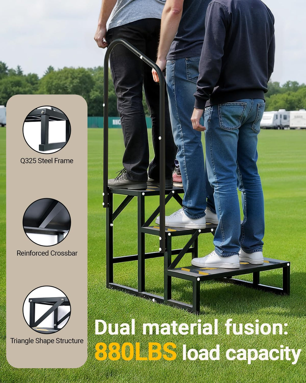 Altyostar handrail connection detail showing secure grip and reinforced mount