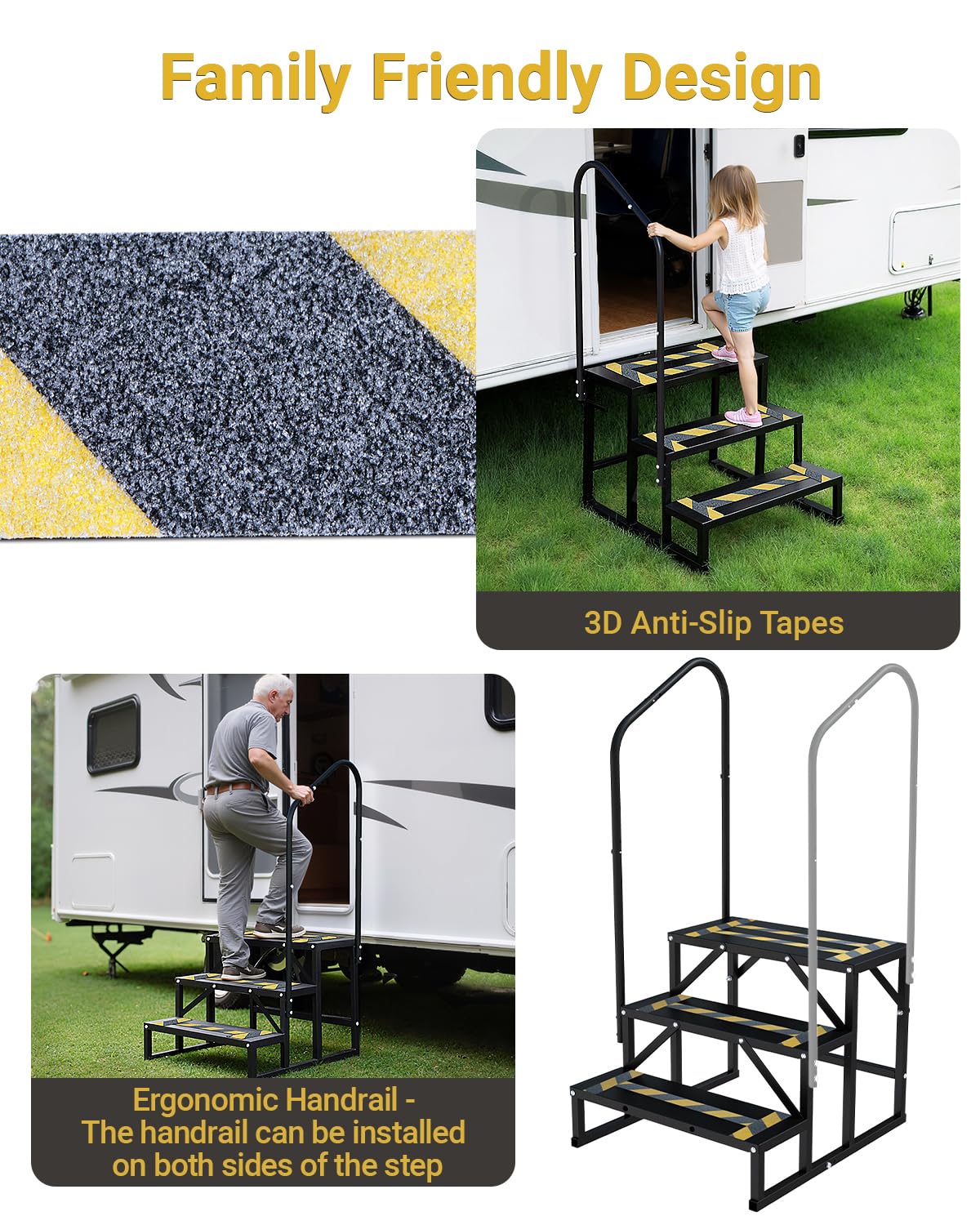 Altyostar triangular side support and crossbars providing strong frame stability