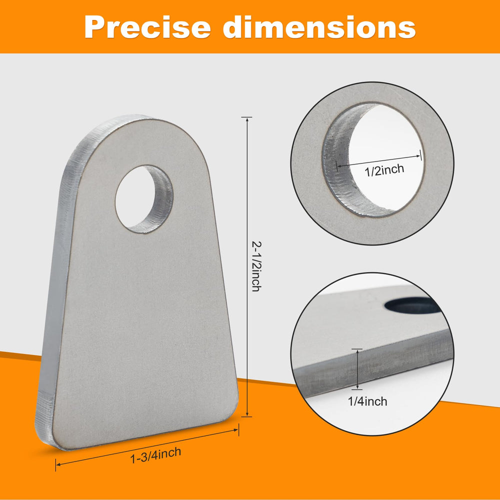 Alvktora close-up of 15° chamfer and 1/2 inch hole highlighting precise fit and reliable weld gap fill