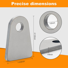 Alvktora close-up of 15° chamfer and 1/2 inch hole highlighting precise fit and reliable weld gap fill