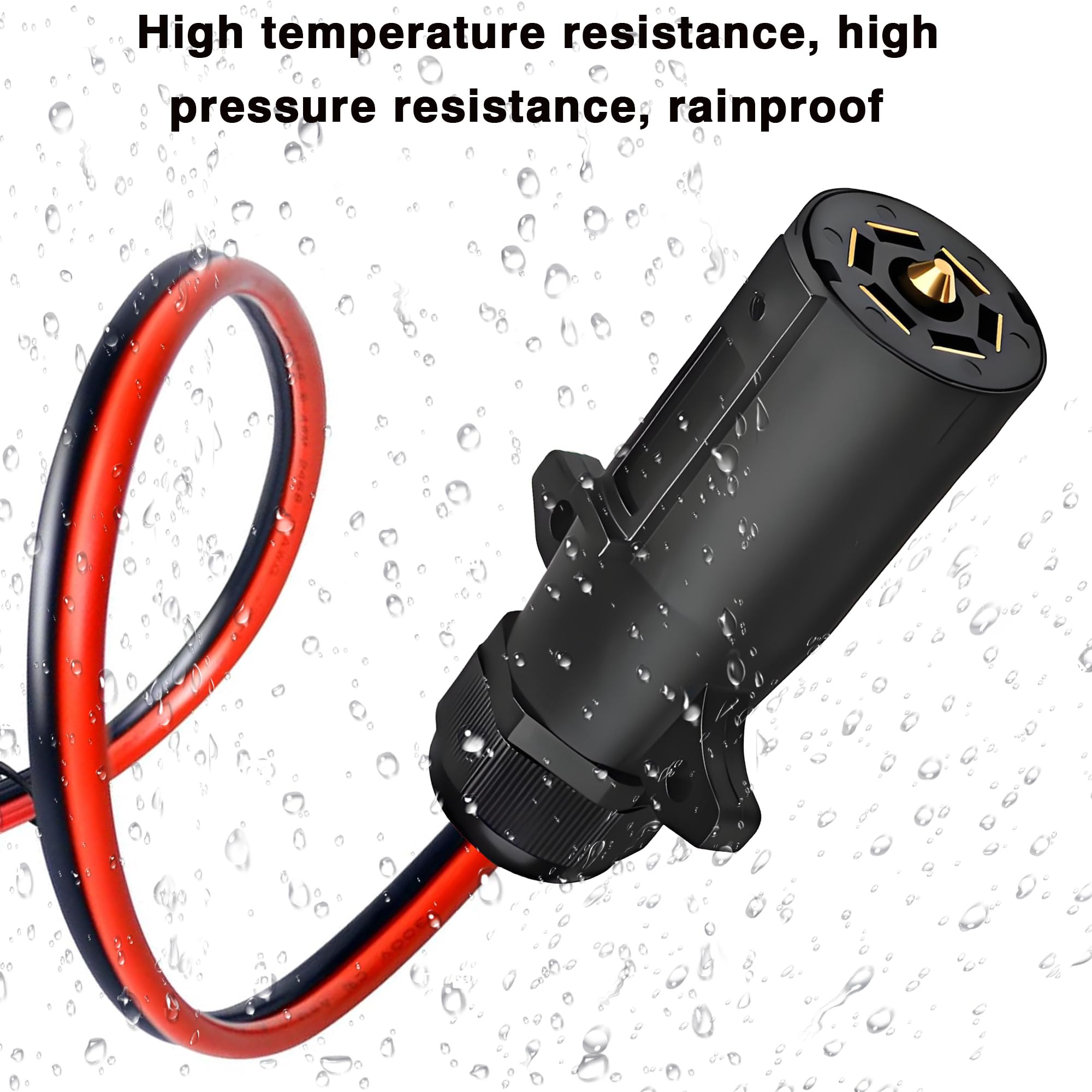 AMAKE adapter beside a ruler showing 2 ft length for tidy cable routing and easy storage