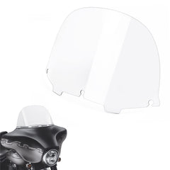 Amazicha front view of clear 13 inch windshield showing fit and finish benefit