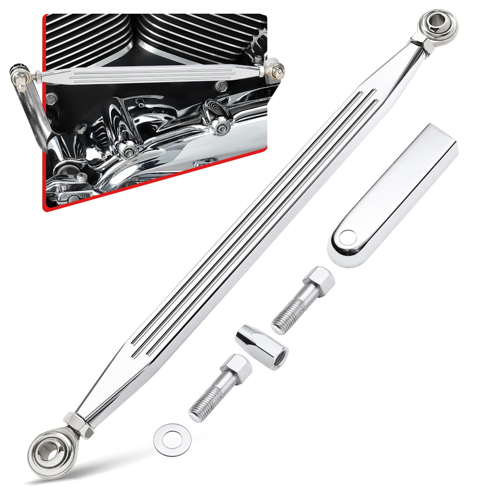 Amazicha front view of shift linkage showing full assembly and fit benefits