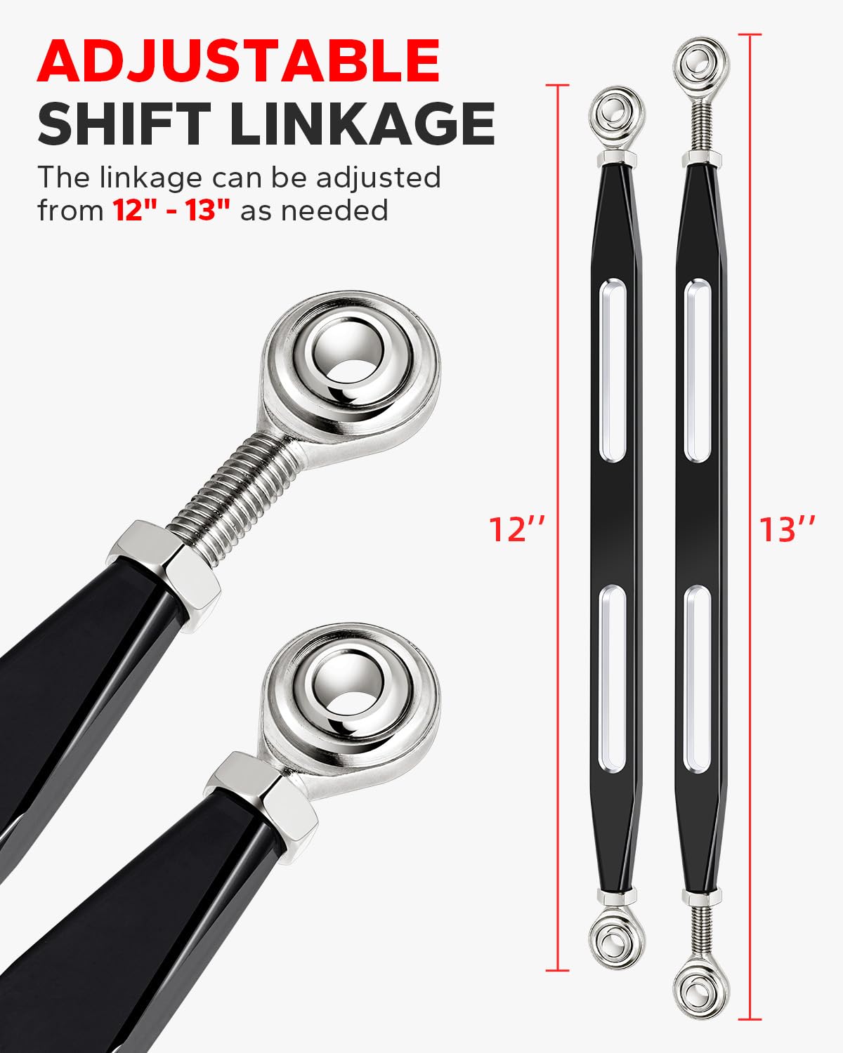 Amazicha linkage installed on Harley shift lever demonstrating improved lever feel