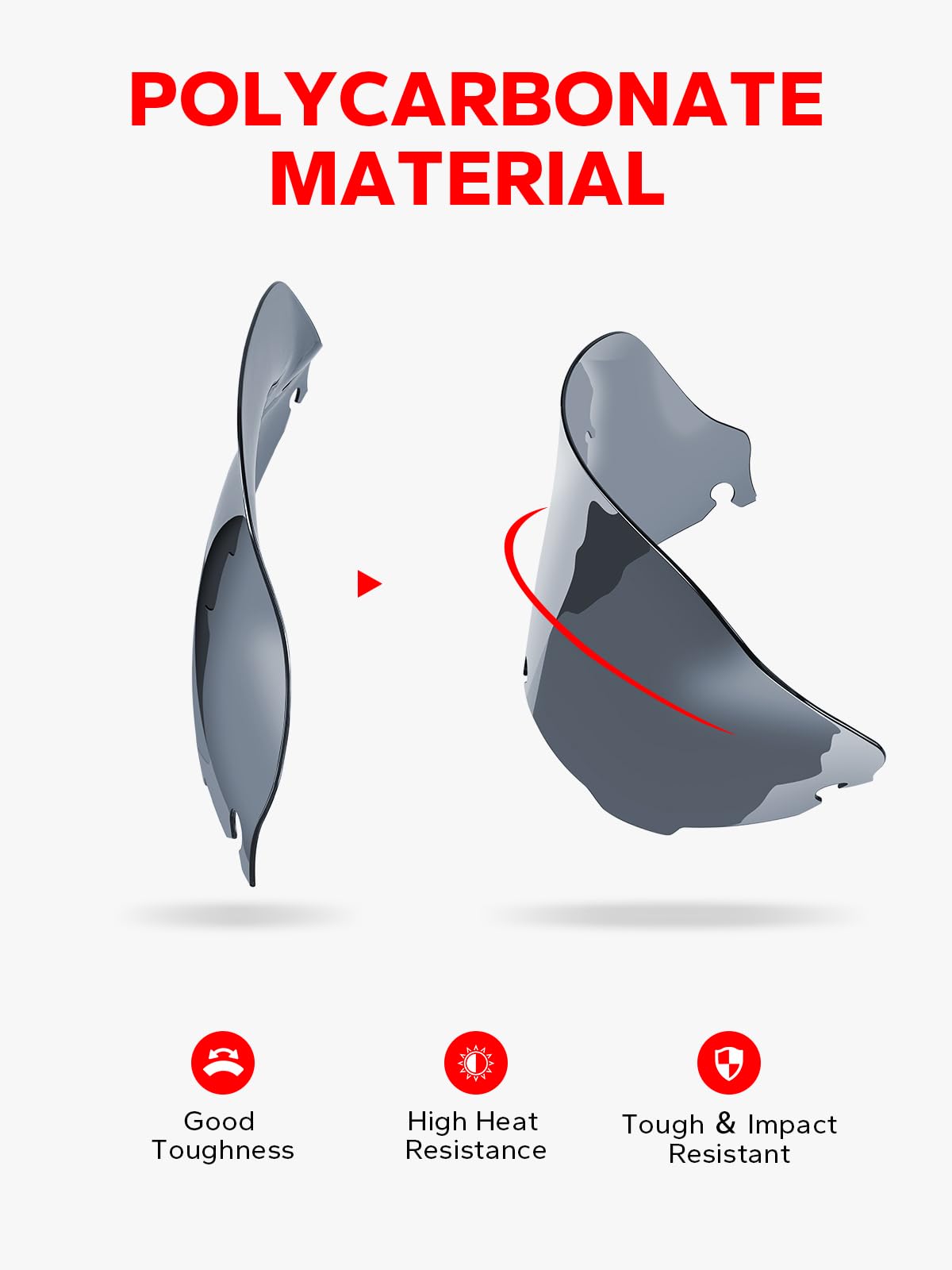 Amazicha polycarbonate surface detail showing impact-resistant durability