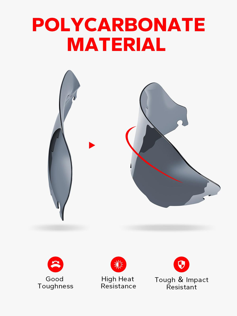 Amazicha polycarbonate surface detail showing impact-resistant durability