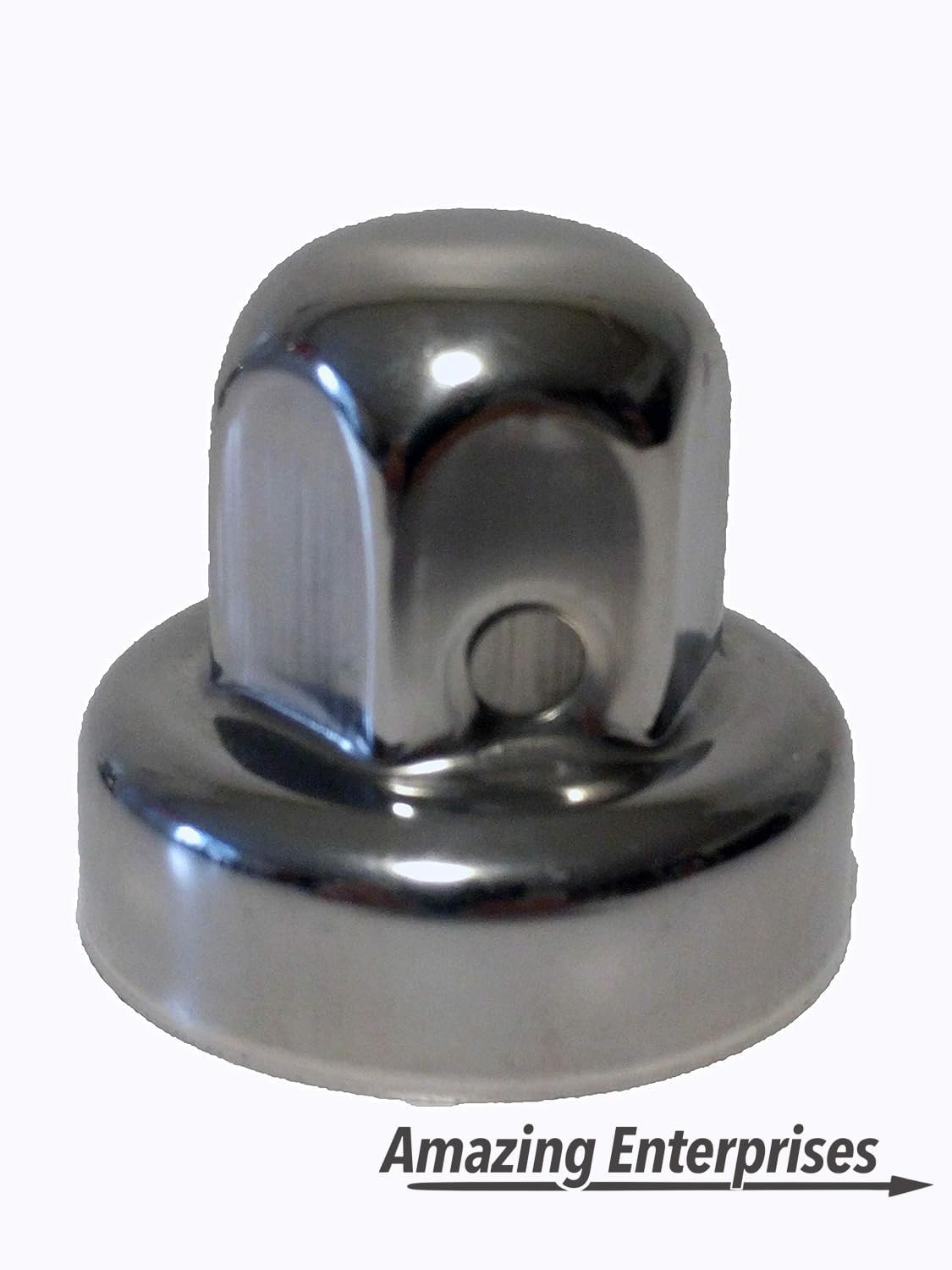 Amazing Enterprises close-up of stainless steel cap finish, resists corrosion benefit