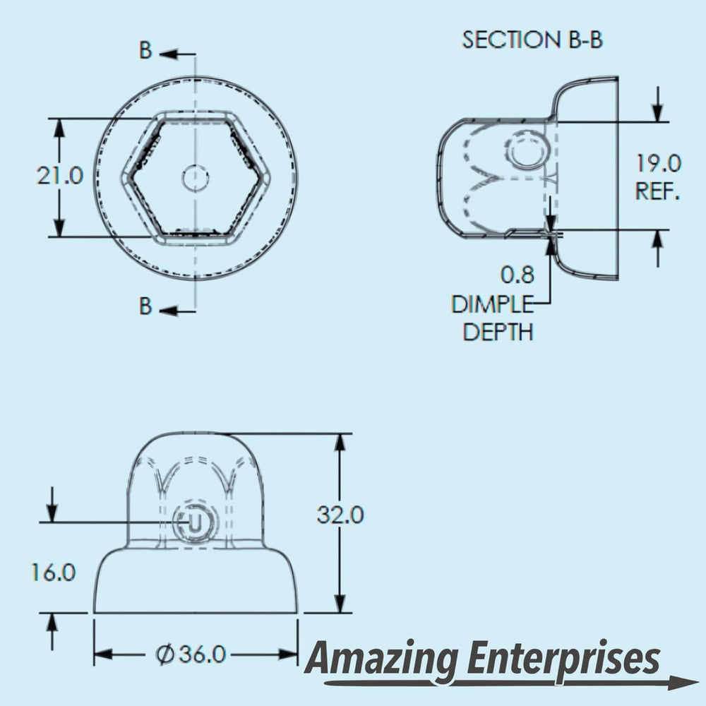 Amazing Enterprises scale comparison with ruler showing dimensions, confirms correct sizing benefit