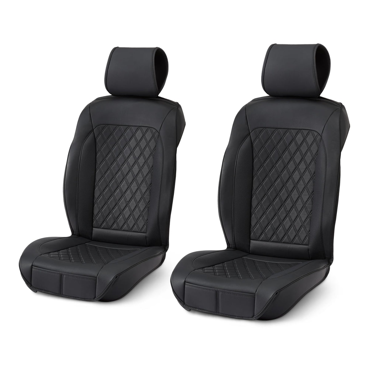 Amazon Basics front view of seat covers protecting upholstery and improving cabin look