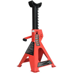 Amazon Basics ratchet close-up showing self-locking post benefit: tool-free secure adjustment