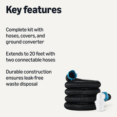 Amazon Basics close-up of hose connection and coupling for secure leak prevention