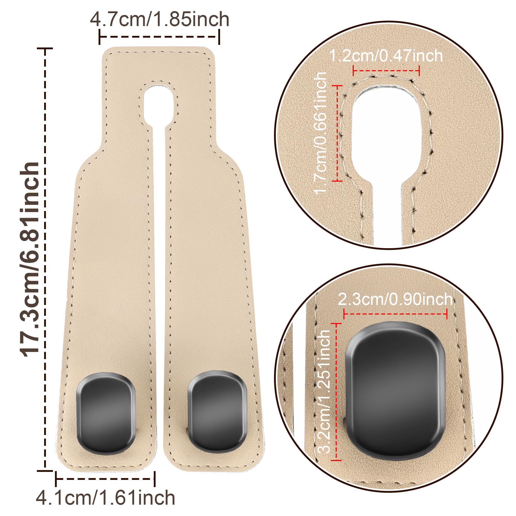 Amelity close-up of leather wrap highlighting scratch protection for bags