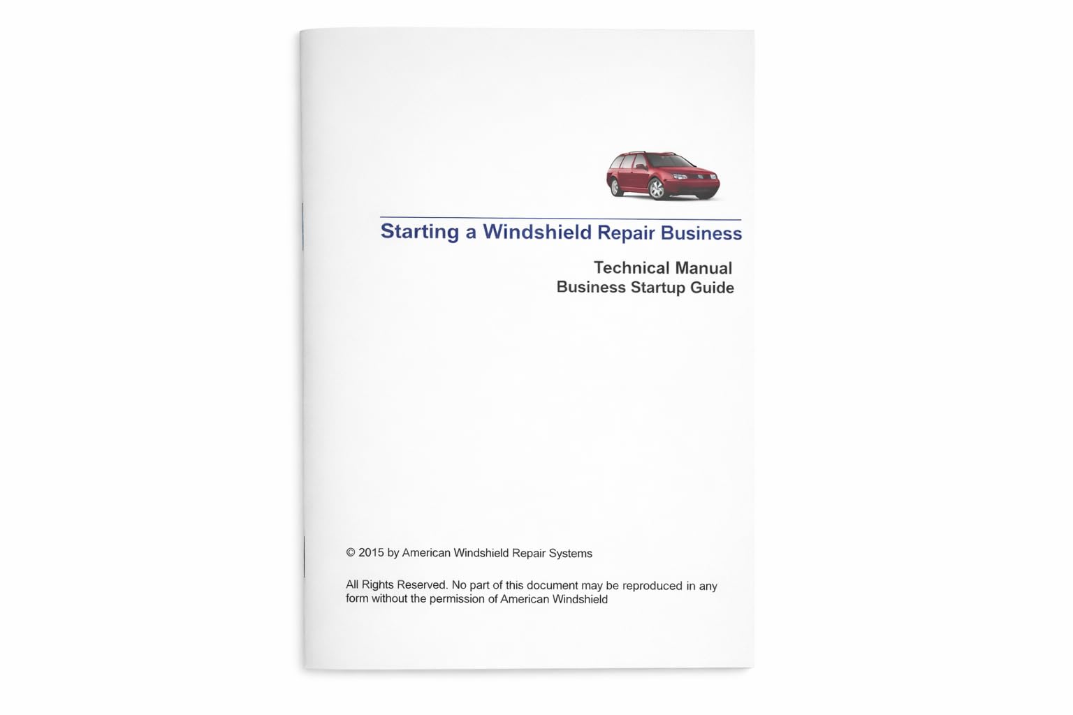 American Windshield Repair Systems kit in use on windshield showing portable repair workflow