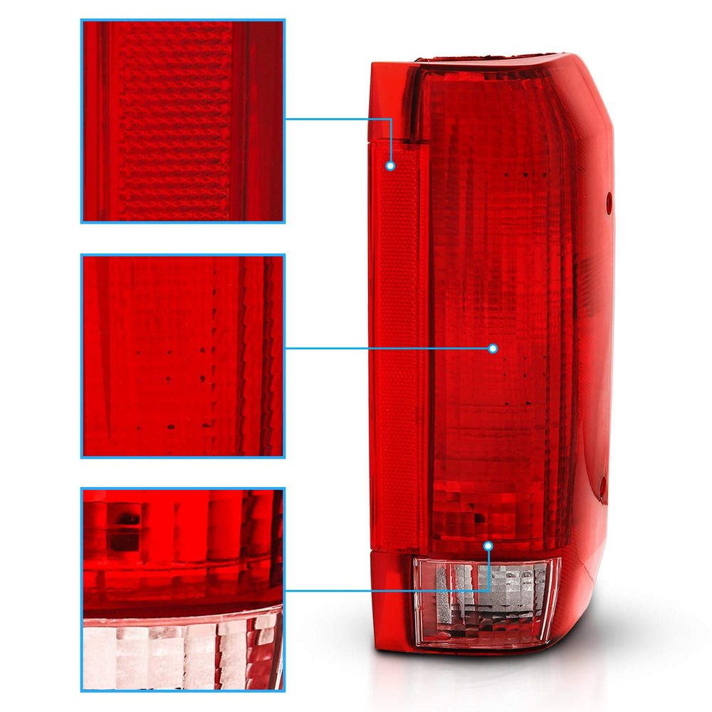 AmeriLite tail light mounted on Ford Styleside truck showing OEM fit