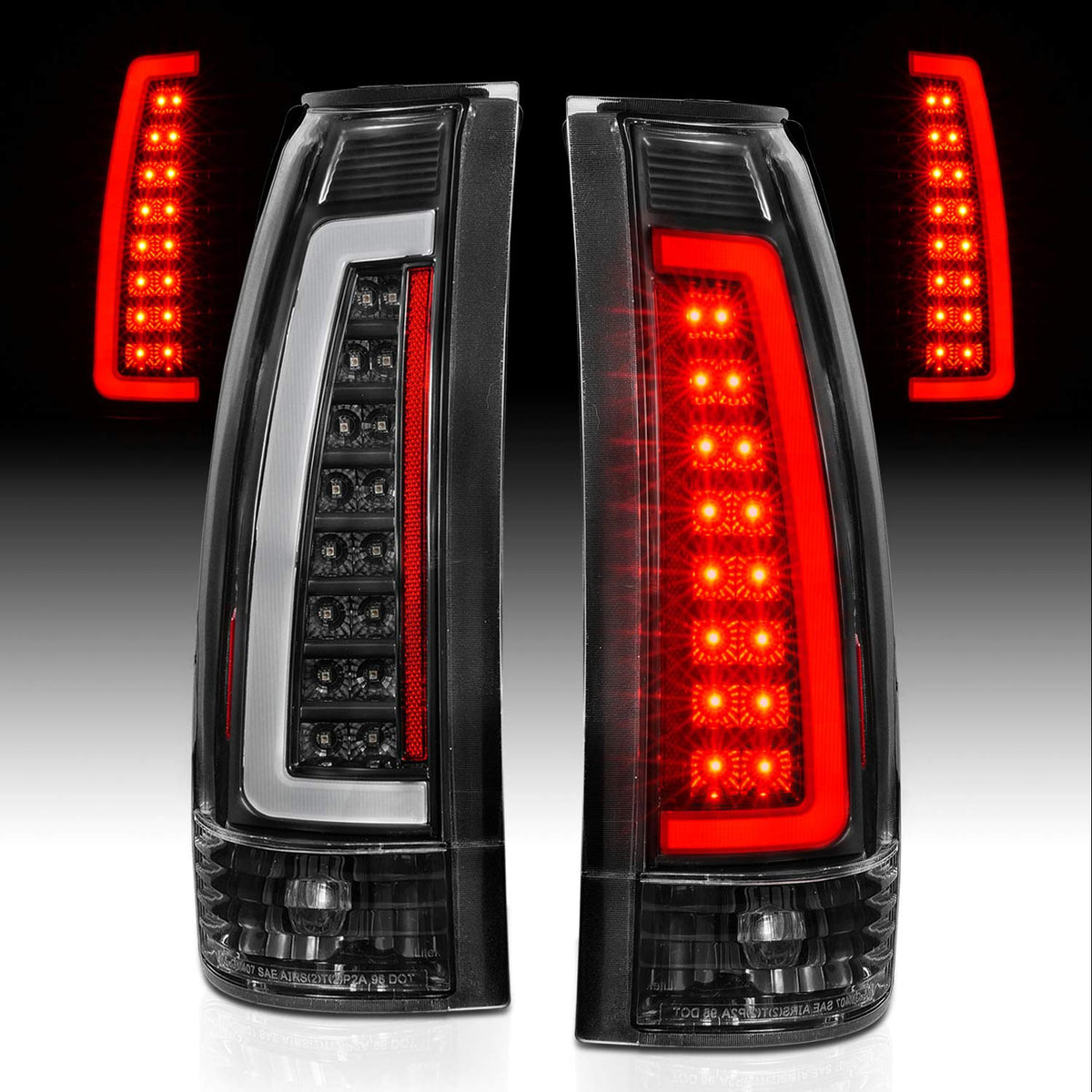 AmeriLite front packaging showing replacement tail lights and branding benefit clear-fit