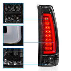 AmeriLite tail light installed on Silverado illustrating direct-fit replacement
