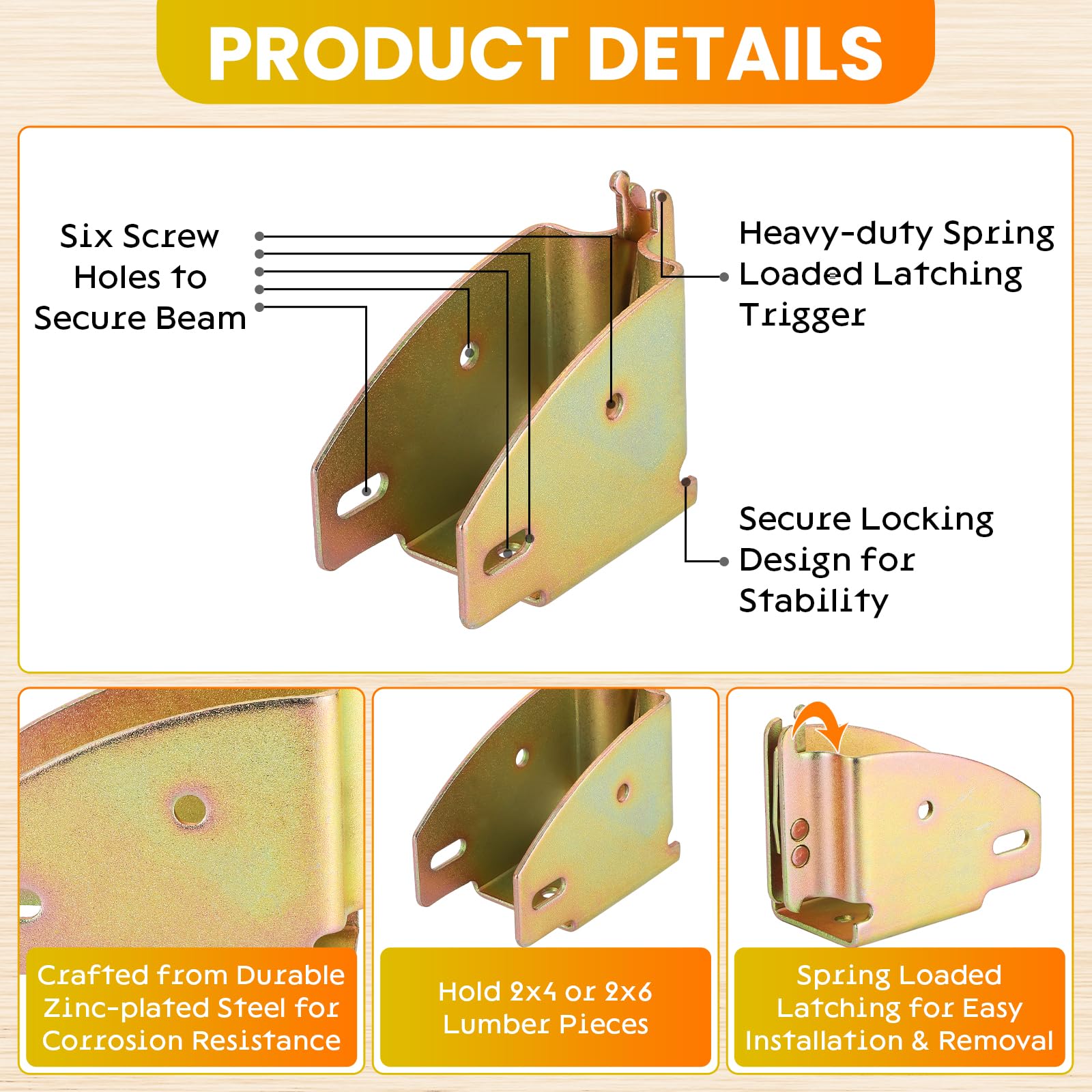 AMGSH socket holding a 2x4 board demonstrating quick installation benefit