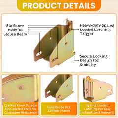 AMGSH socket holding a 2x4 board demonstrating quick installation benefit