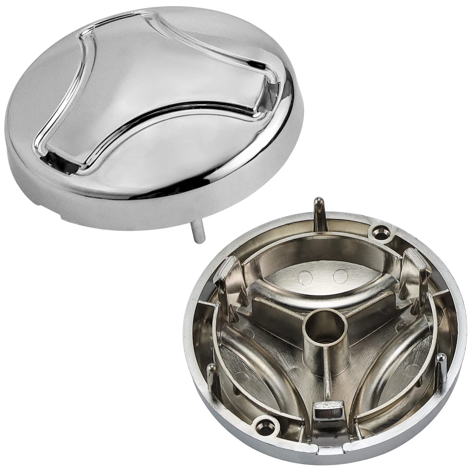 AMI PARTS front view of two washplate caps showing secure fit and peace of mind