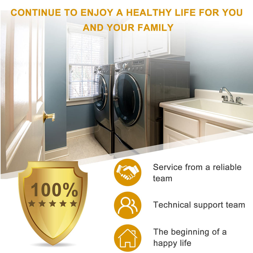 AMI PARTS lifestyle scene of repairing a washer for faster, quieter laundry