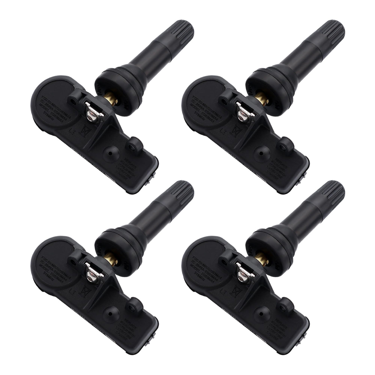 AMICAREP front view of four packaged TPMS sensors showing ready-to-install benefit
