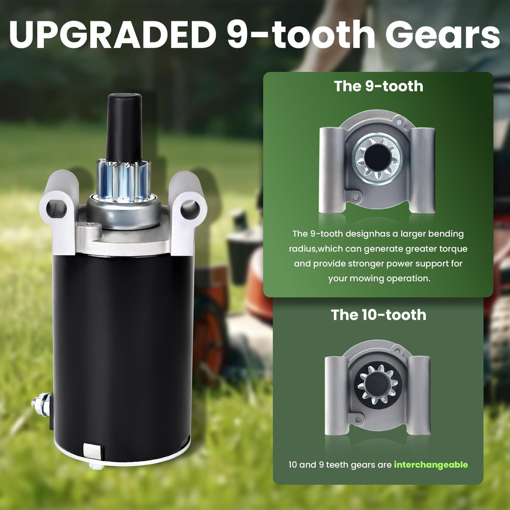 AMICAREP starter side profile highlighting compact PMGR housing benefit