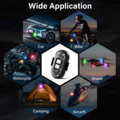 Amiline mounted on car bumper showing increased visibility and safety benefit
