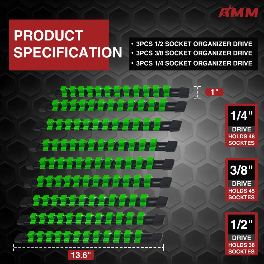 AMM close-up of removable clip and end cap demonstrating quick customization benefit