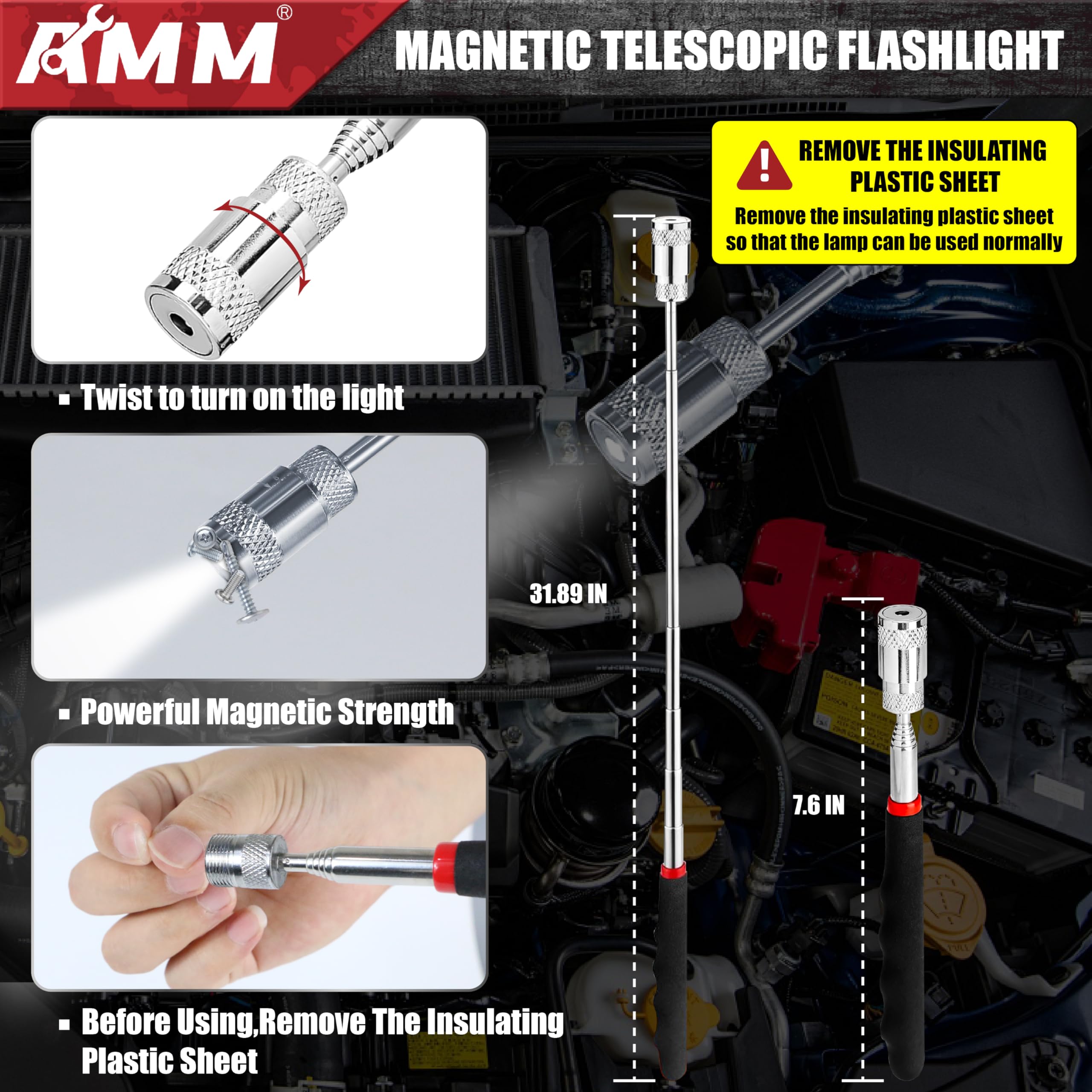 AMM ergonomic handle detail demonstrating comfortable grip for reduced fatigue