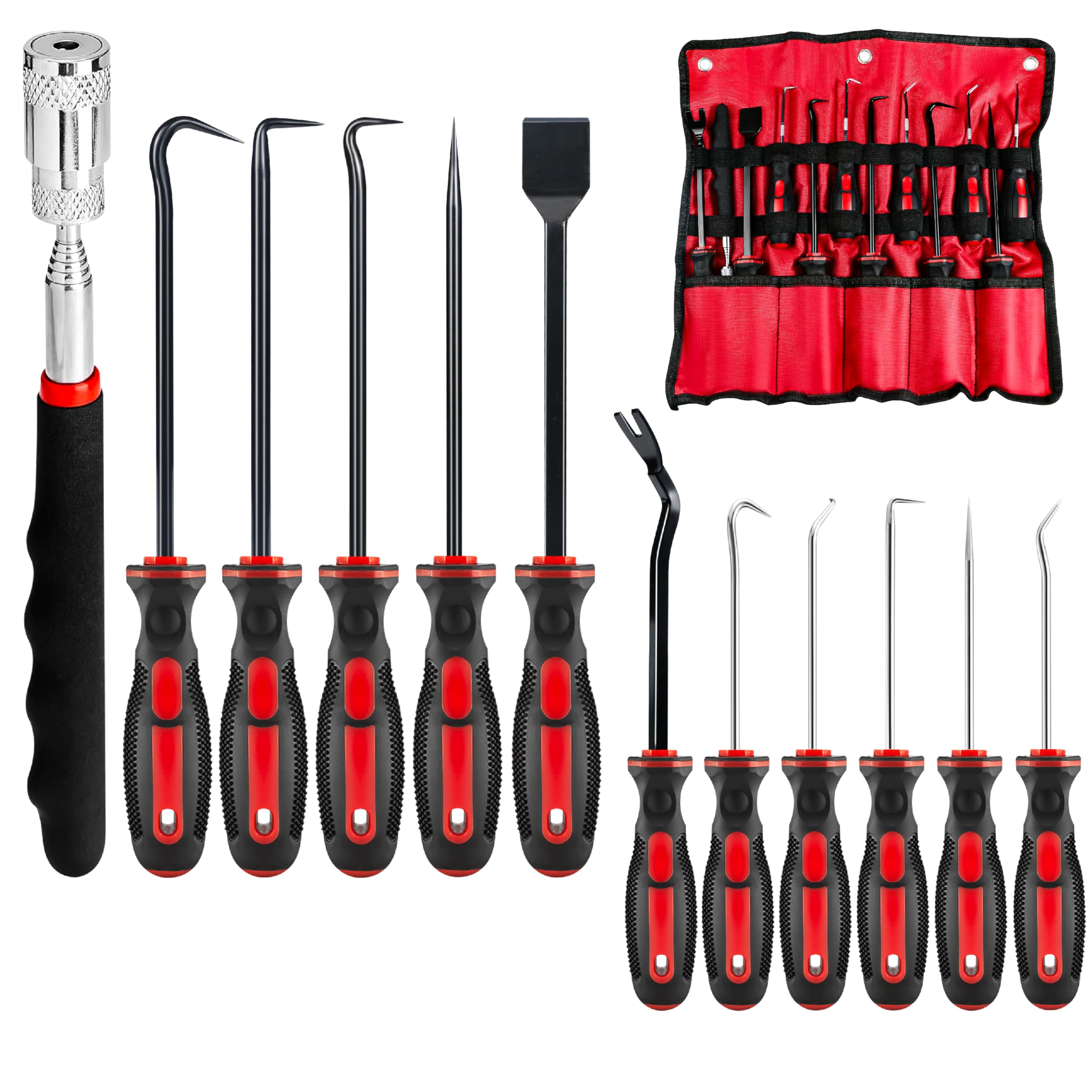 AMM front view of full 12-piece tool set showing organized kit and case benefit