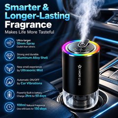 Amor Lyris close-up of ultrasonic nozzle showing fine-mist texture for even scent
