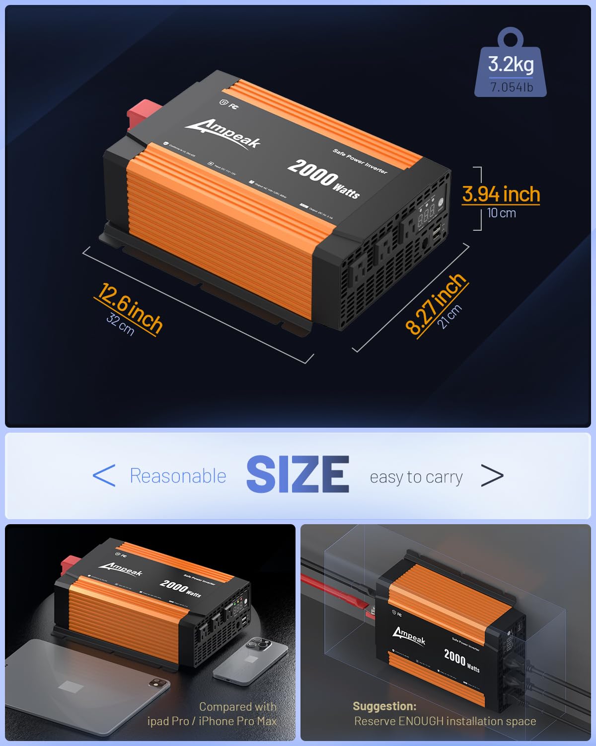 Ampeak powering RV countertop appliances demonstrating reliable campsite power