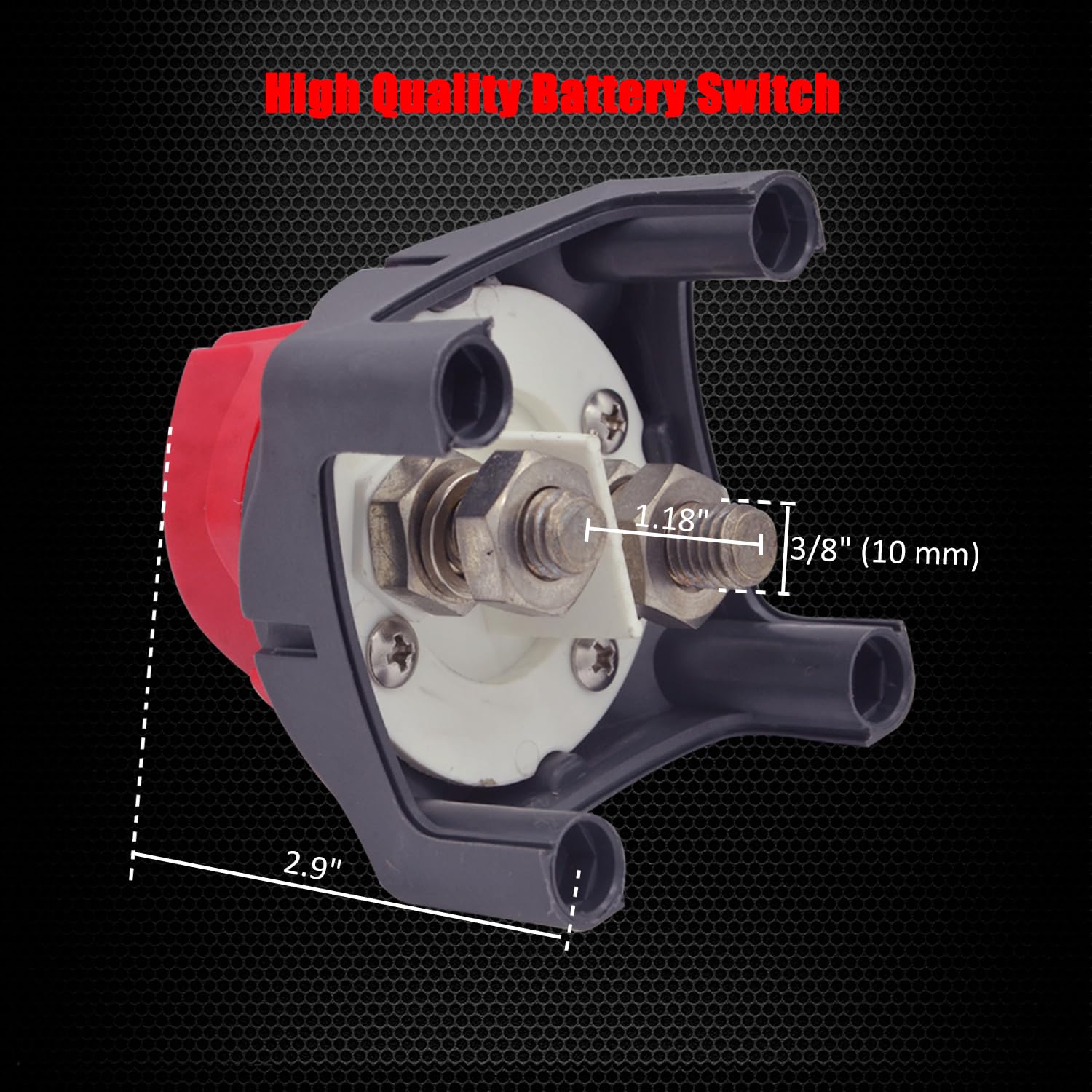 Ampper complete kit with lugs bolts wrench and heat shrink for quick installation