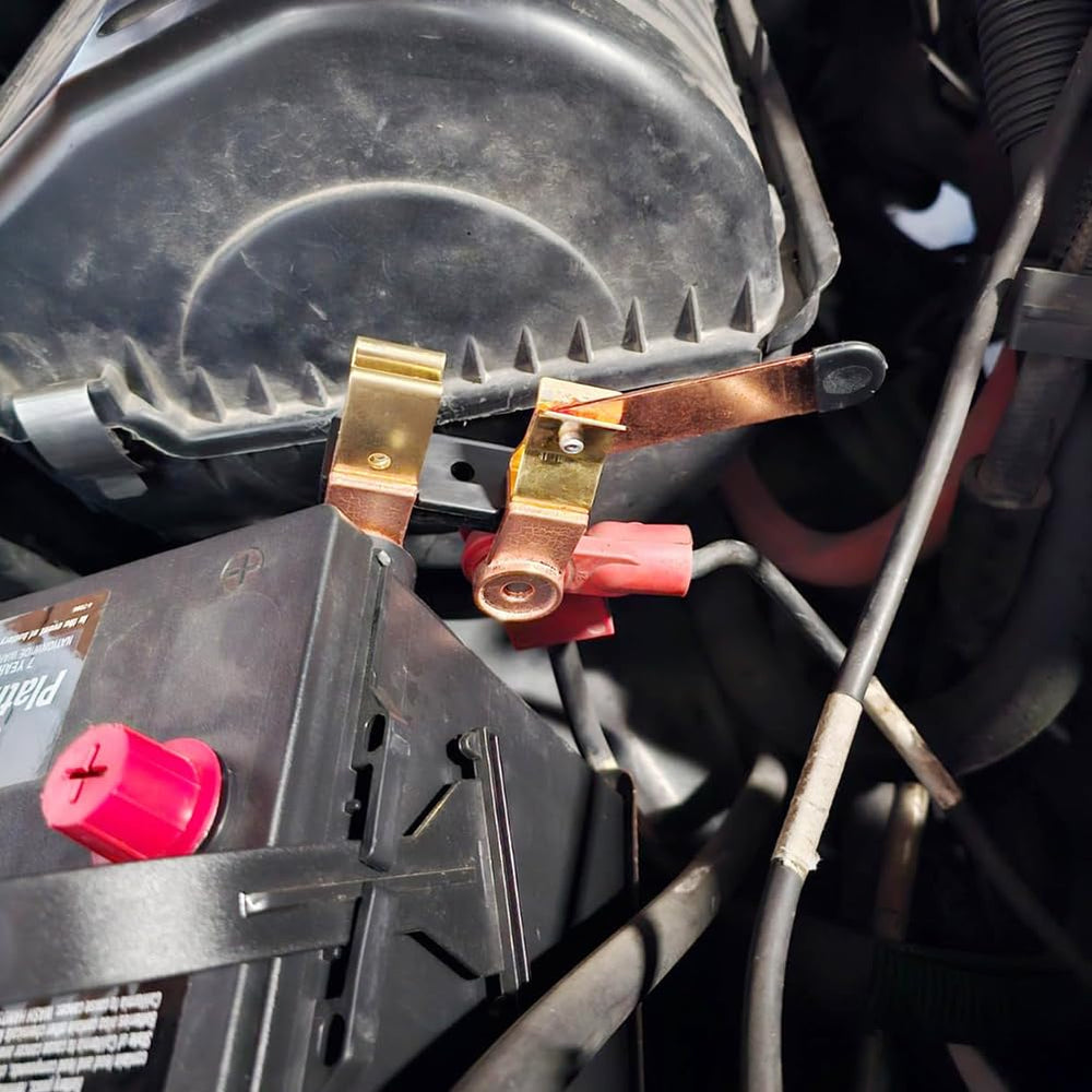 Ampper installed on boat battery showing scale and corrosion-resistant advantage