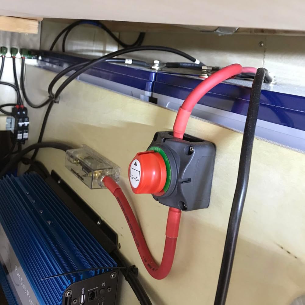 Ampper size comparison with ruler showing compact footprint for tight installations