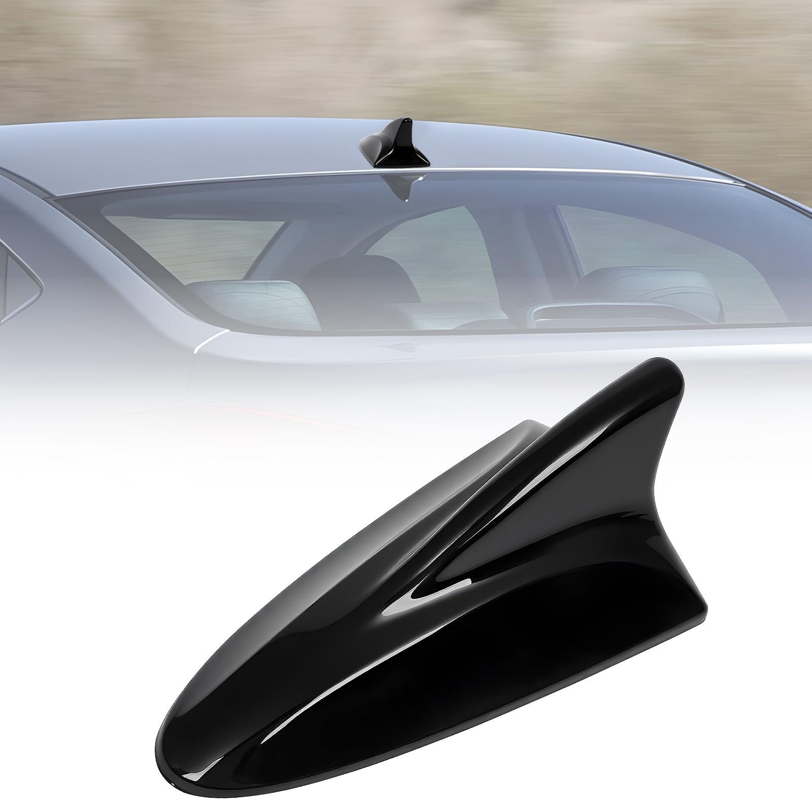 AMSPRAC front profile view showing glossy black finish and clean fit