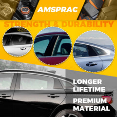 AMSPRAC installed on rear door pillar showing full-vehicle consistent look