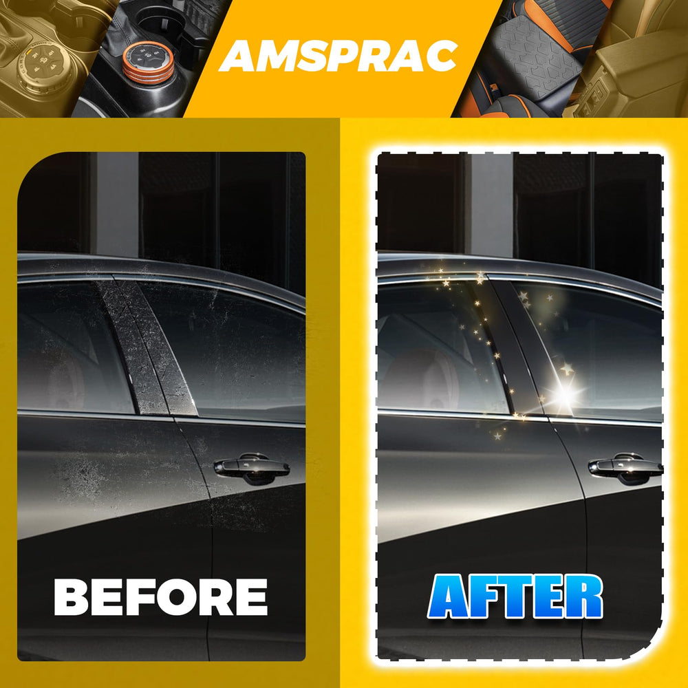AMSPRAC lifestyle image of parked Malibu with pillar trims enhancing curb appeal