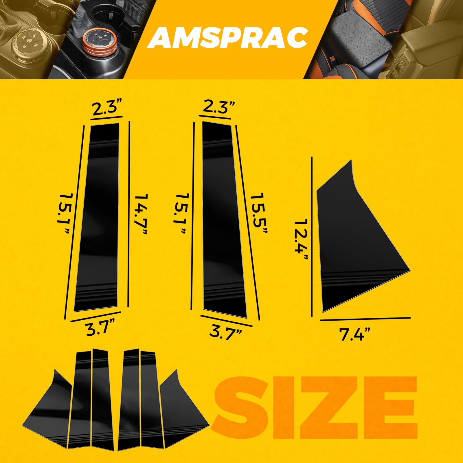 AMSPRAC pillar covers next to ruler to show precise size and fitment