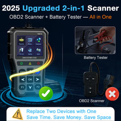 AMTIFO plugged into car OBD-II port demonstrating plug-and-play use