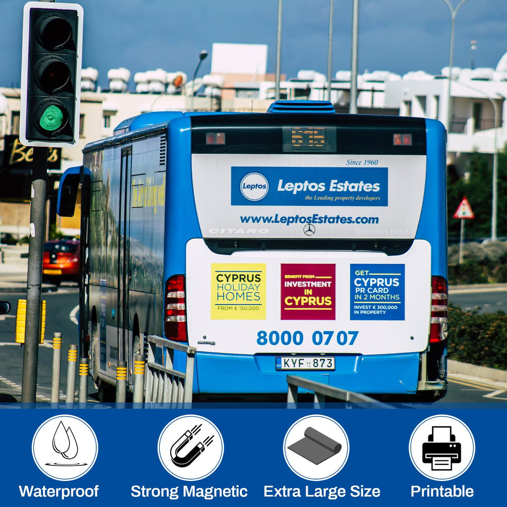 Amylove magnet applied to vehicle showing quick brand application benefit