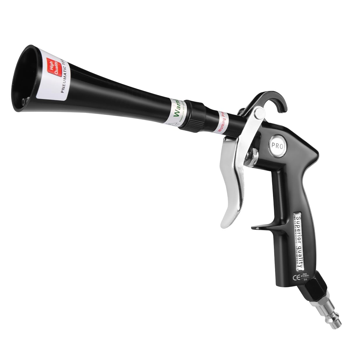 ANABIUP front view of blow gun showing ergonomic grip and trigger for easy handling