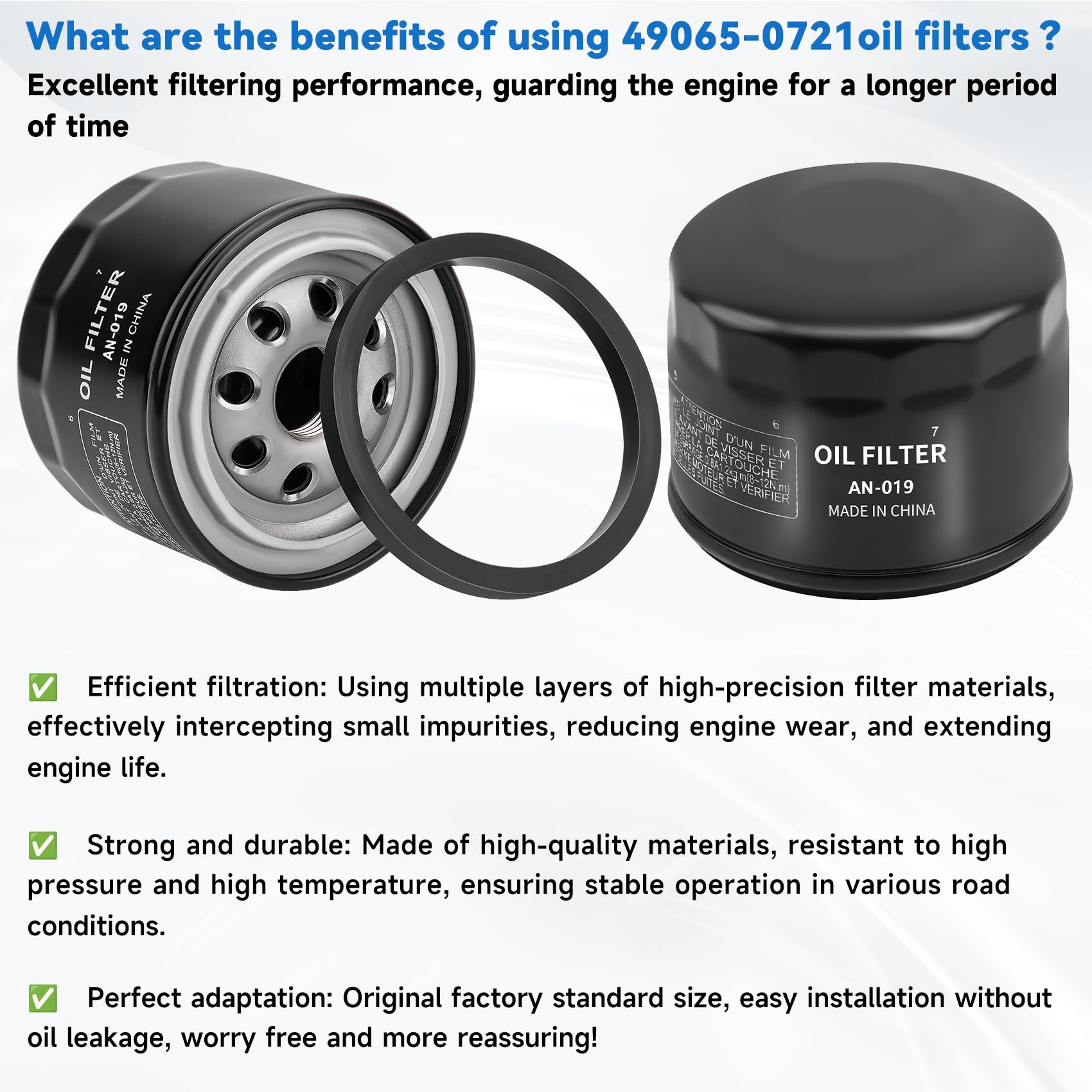 ANAHAF detailed view of rubber seal ensuring tight fit and reduced oil leakage risk