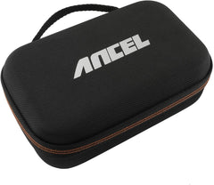 ANCEL case front view showing logo and durable shell for quick identification