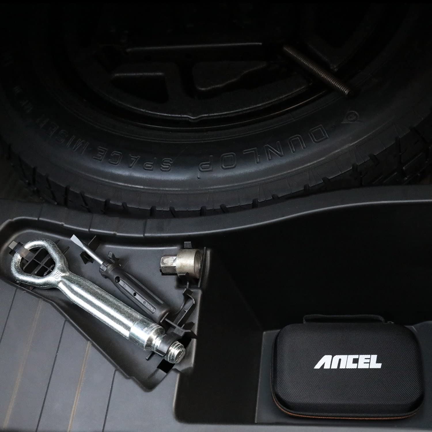 ANCEL case material texture detail highlighting water-resistant protective surface