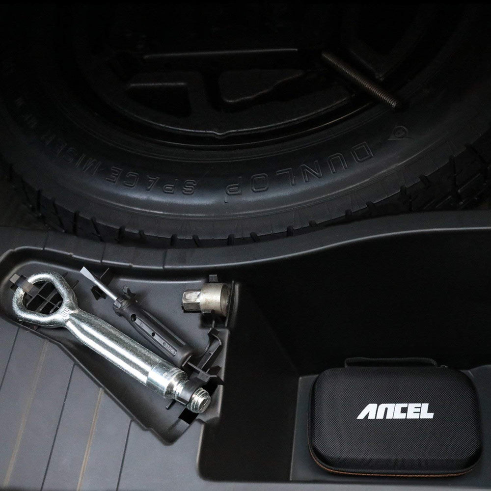 ANCEL mesh pocket holding cords and adapters to prevent tangles and loss